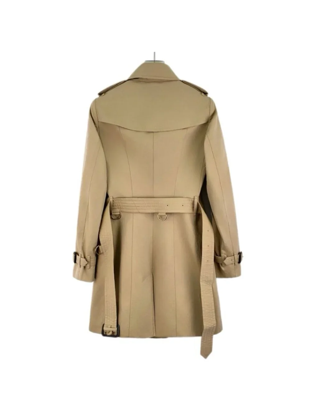 Burberry Brown Cotton Double-Breasted Trench Coat - Picture 2 of 7